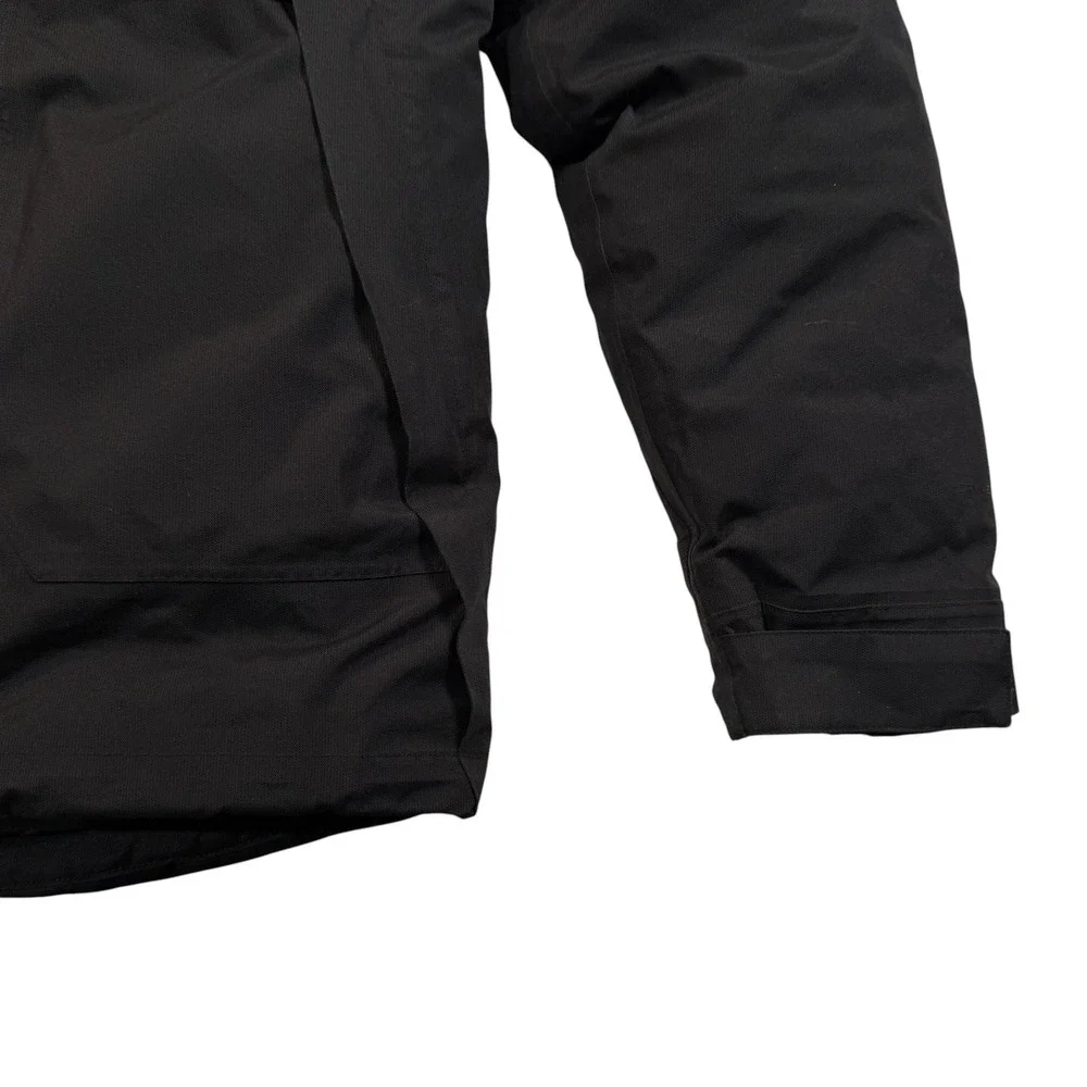 The North Face Parka Mens Small Black 550 Down Insulated Hooded Jacket NF0A33RE